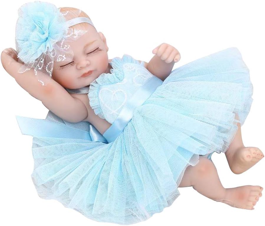 Prezzo CHENG Simulazione Bambola Morbido Silicone rinascita Bambole Realistico Impermeabile Carino Bambino Bambini Regalo di Compleanno,Blue,25cm Offerte