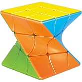Twisty Speed Cube 3X3X3 Twisted Magic Cube Puzzle Toy Stickerless Colorful