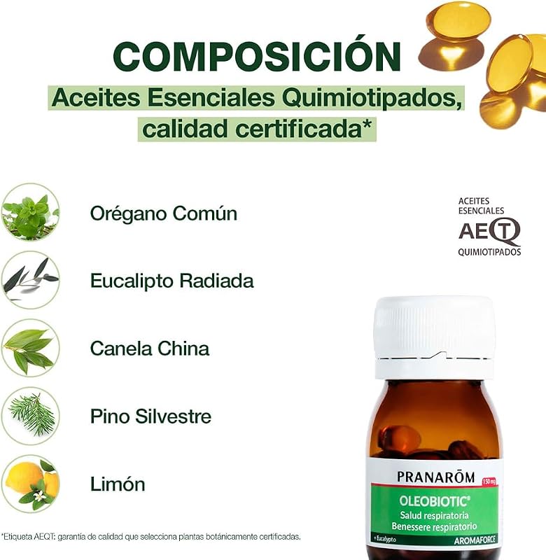 - Aromaforce Oleobiótico - Saúde Respiratória - 100% Óleos Essenciais Puros e Integrais - 15 cápsulas