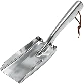 Small Garden Shovel, Gardening Hand Trowel, Stainless Steel Garden Tool | Charcoal Scoop for Soil, Planting, Weeding &amp; Digging, Cooled Ash and Coal Scoop, Gardening Gift, 11.2 x 3.4 in, 1 Piece&zwnj;