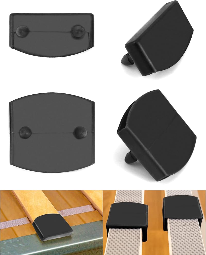 QWORK 36 Pcs Bed Slat Caps Side & Center Holders 55mm x 9mm Inside