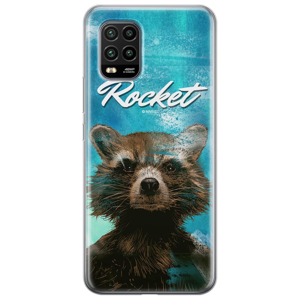 ERT GROUP mobile phone case for Xiaomi MI 10 LITE original and officially Licensed Marvel pattern Rocket 006 optimally adapted to the shape of the mobile phone, case made of TPU