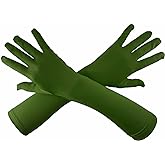 Chendvol Men's and Women's 15'' Elbow Length 20s Stretchy Cosplay Costume Gloves