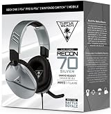 Turtle Beach Recon 70 Silver Gaming Headset for PS5 PS4 Xbox Switch PC view 2