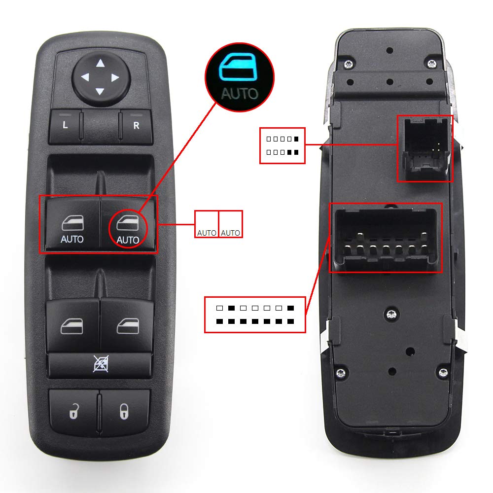 Chrysler Town and Country Power Window Switch Master Control Switch for