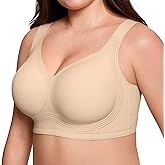 ProKloud Jelly Bras for Women No Underwire Wireless Bra with Support and Lift Full Coverage Plus Size Comfy Seamless Bra