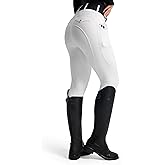 FitsT4 Sports Women's Horse Riding Pants Full Seat Equestrian Breeches High Waist Horseback Riding Tights with Pockets
