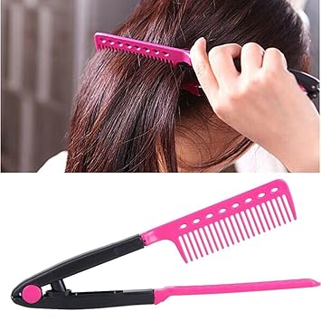 Amazon Com Sujing Hair Straightening Tool V Shaped Easy Comb