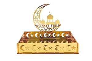 JACKLOVE Ramadan Advent Calendar Wooden Countdown Calendars Decorations for Home,Ramadan and Eid Decor Countdown Calendars Table Decor, Ramadan Eid DIY Count Down Decorations(MSL-277)