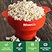 The Original Microwave Popcorn Popper, Silicone Popcorn Maker Collapsible Bowl, BPA Free, Hot Air Popcorn Maker - Free e-Book Include
