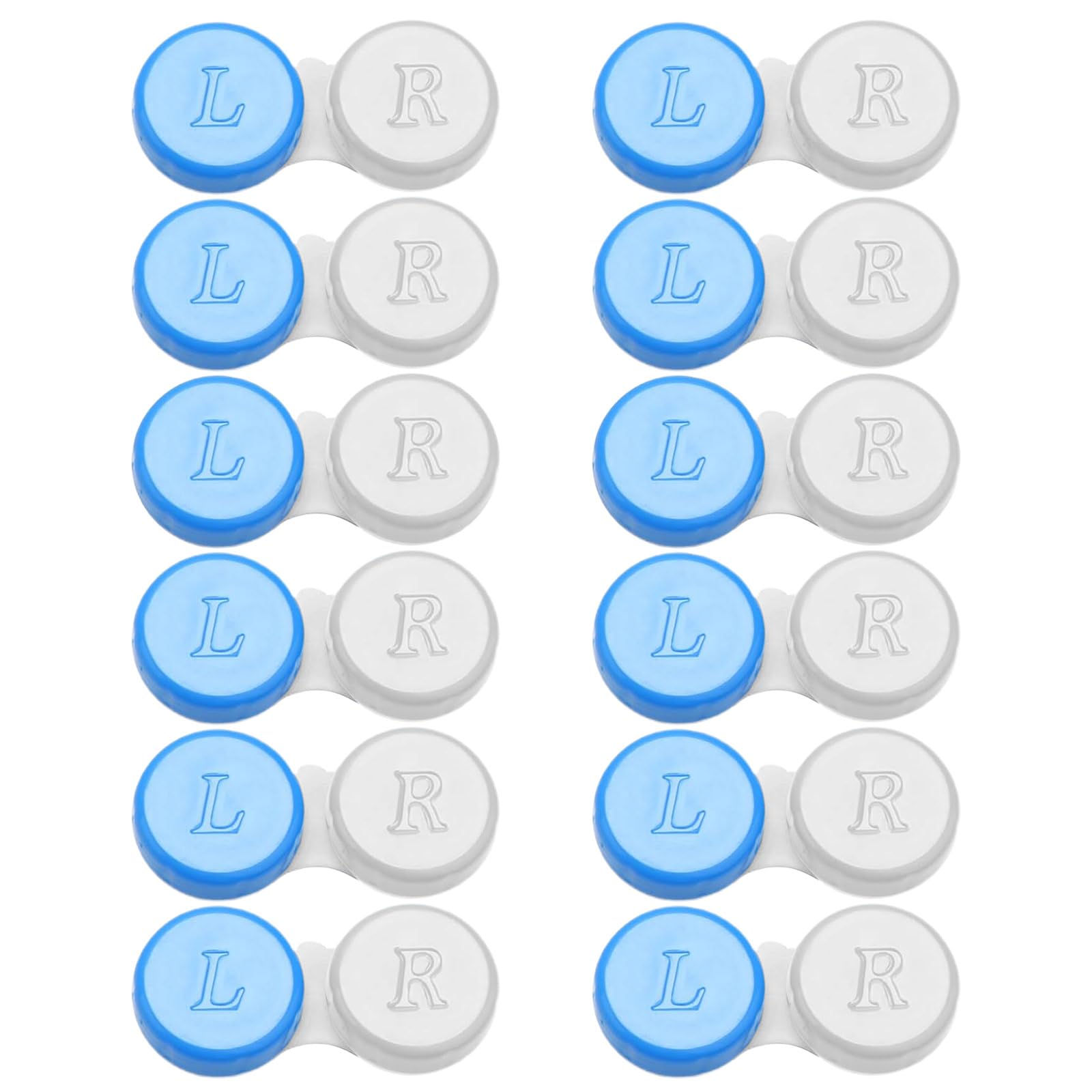 JYTDBCS Contact Lens Cases 12 Pack. One Year Supply. Protect Your Eyes by Changing Your Contact Lens Case Monthly