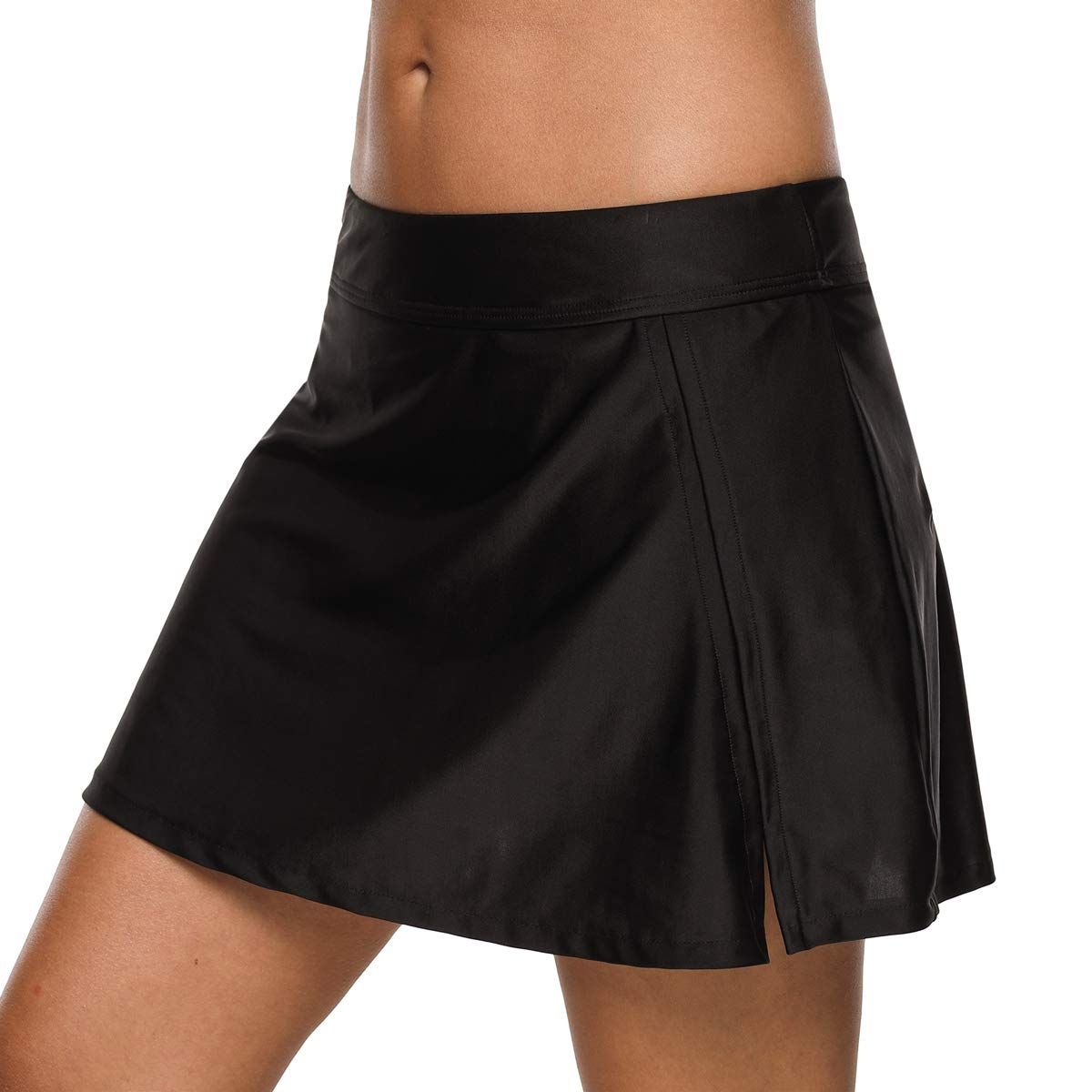 CharmLeaks Woman Swim Short Skirts Swimsuit Skort Bottoms Solid
