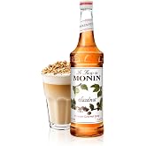 Monin Hazelnut Syrup for Drinks - Gluten Free - 750 ml / 25.4 fl oz | Hazelnut Syrup Flavoring for Coffee, Milkshakes, Cockta