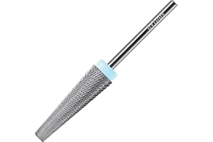 HYTOOS 24mm Super Long 5 in 1 Nail Drill Bits, Cross Tapered Carbide Bit, 3/32" Two-way Rotate for Both Hand, Remove Acrylic Nails/Gel, Electric File Tool Drills Manicure Accessories (2XF)