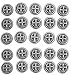 10mm Bulk Saint Benedict Medal Rosary Beads - Pack of 25 (Round)