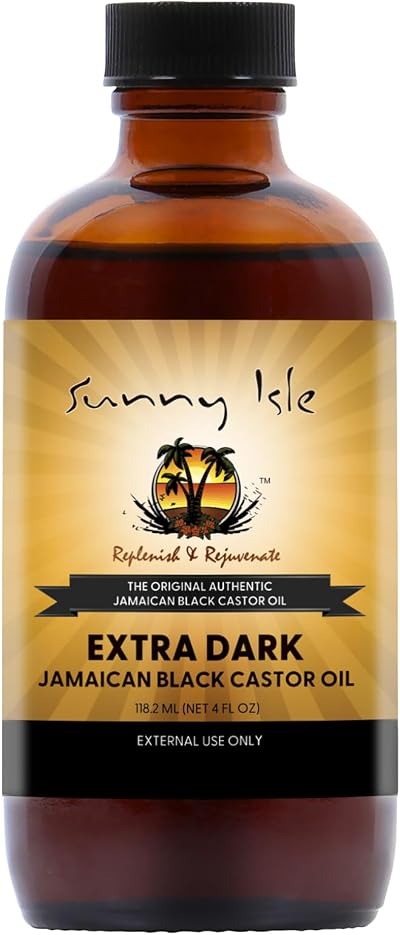 Sunny Isle Jamaican Black Castor Oil Extra Dark 4oz Natural Moisturizing Hair