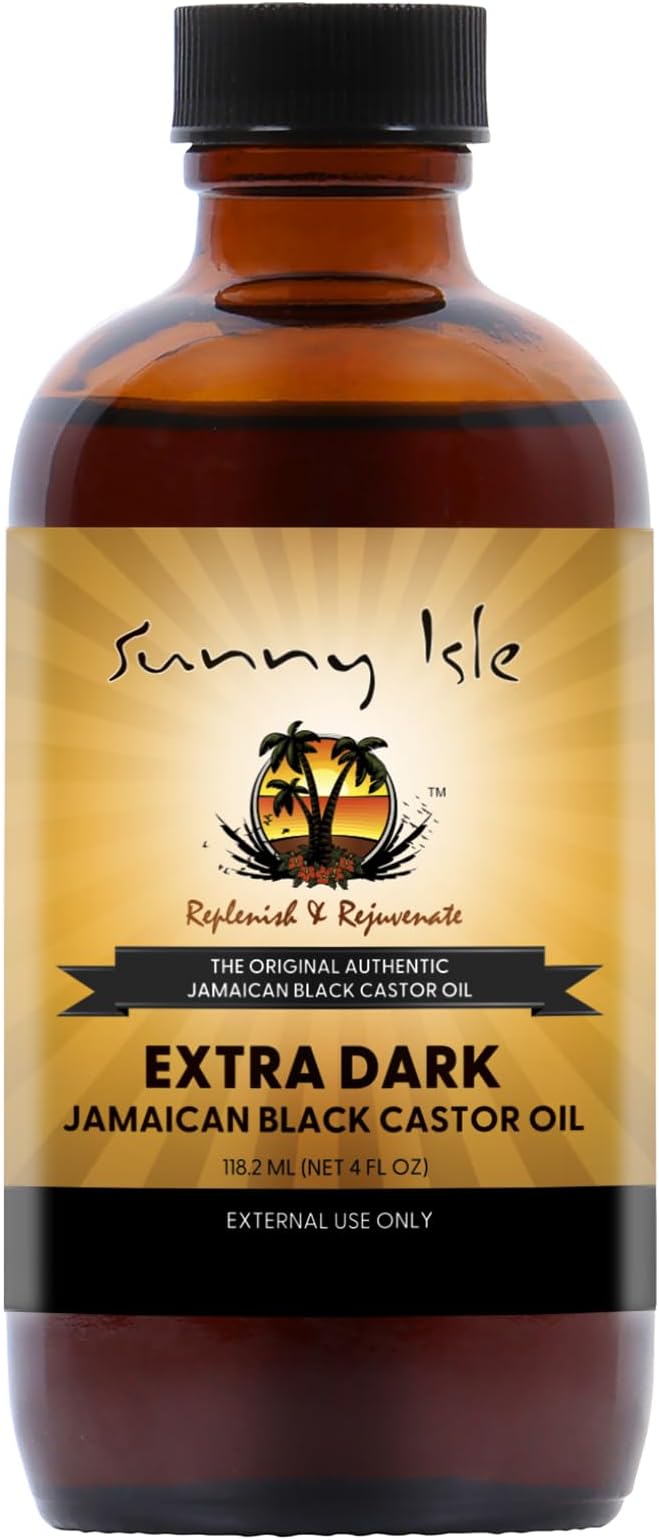 Sunny Isle Jamaican Black Castor Oil Extra Dark 4oz Natural Moisturizing Hair
