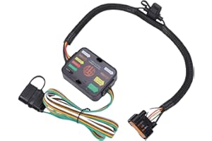 ciciglow 4 Pin Trailer Wiring Harness, 4 Way Flat Trailer Connector Kit for Palisade 2020-2022 for Tucson 2022-2024 with High