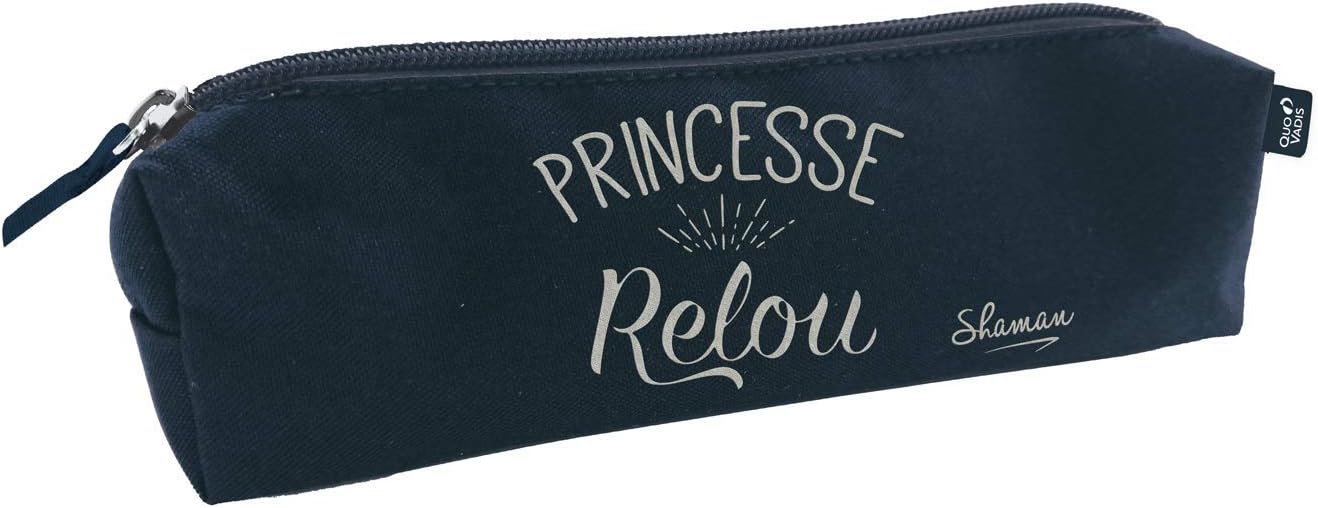 Quo Vadis Shaman Mini Pencil Case 19 x 4.7 x 4.7 cm Princess Lou, Princesse Relou
