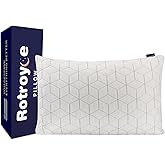 Rotroyce Shredded Memory Foam Queen Pillow,Adjustable Pillows for Side Back and Stomach Sleepers, Medium Firm Luxury Extra Comfy Bed Neck Pillows with Washable Removable Cover