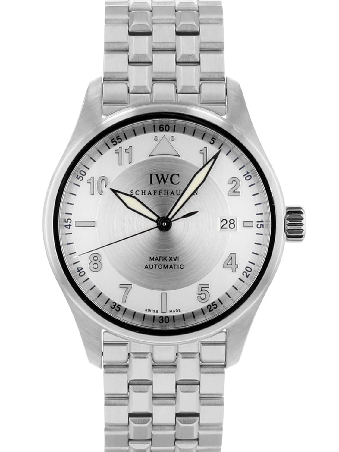 全品送料無料 アイダブリューシー Iwc 腕時計 Iw パイロットウォッチ スピットファイア マーク16 シルバー文字盤 中古品 並行輸入品 B076lt12q8 Studioweb Com