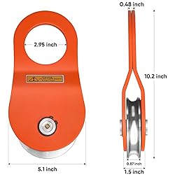 TICONN 10 Ton Winch Snatch Block Towing Pulley