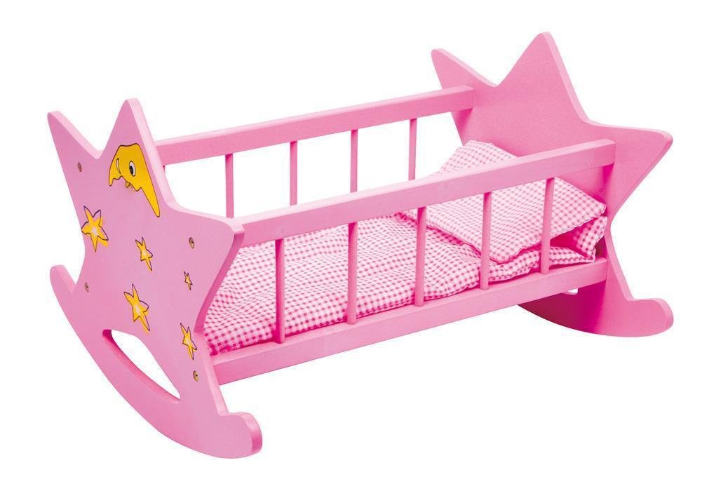 dolls wooden cot