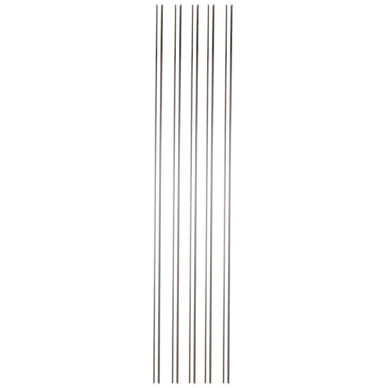 Homecraft Reusable 18" Drinking Straws, Pack of 10 Flexible Long Straws with 3/16" Diameter Ideal for Drinking from Tall Bottles and Cups, Dishwasher Safe Straws for Smoothies and Thick Liquids