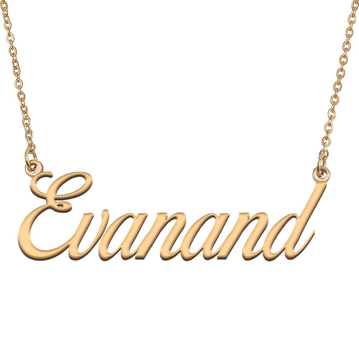 HUAN XUN Customized Custom Simple Any Name Necklace