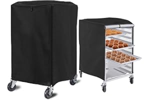 Grehge n Pan Rack Cover, 23x28x32in High Density Waterproof and Dustproof Bread Rack Cover, Bakery Single Rack Covers.