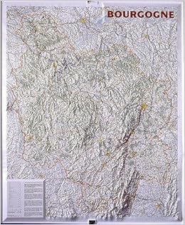 carte relief bourgogne Amazon.fr   Carte Relief : Bourgogne     Livres
