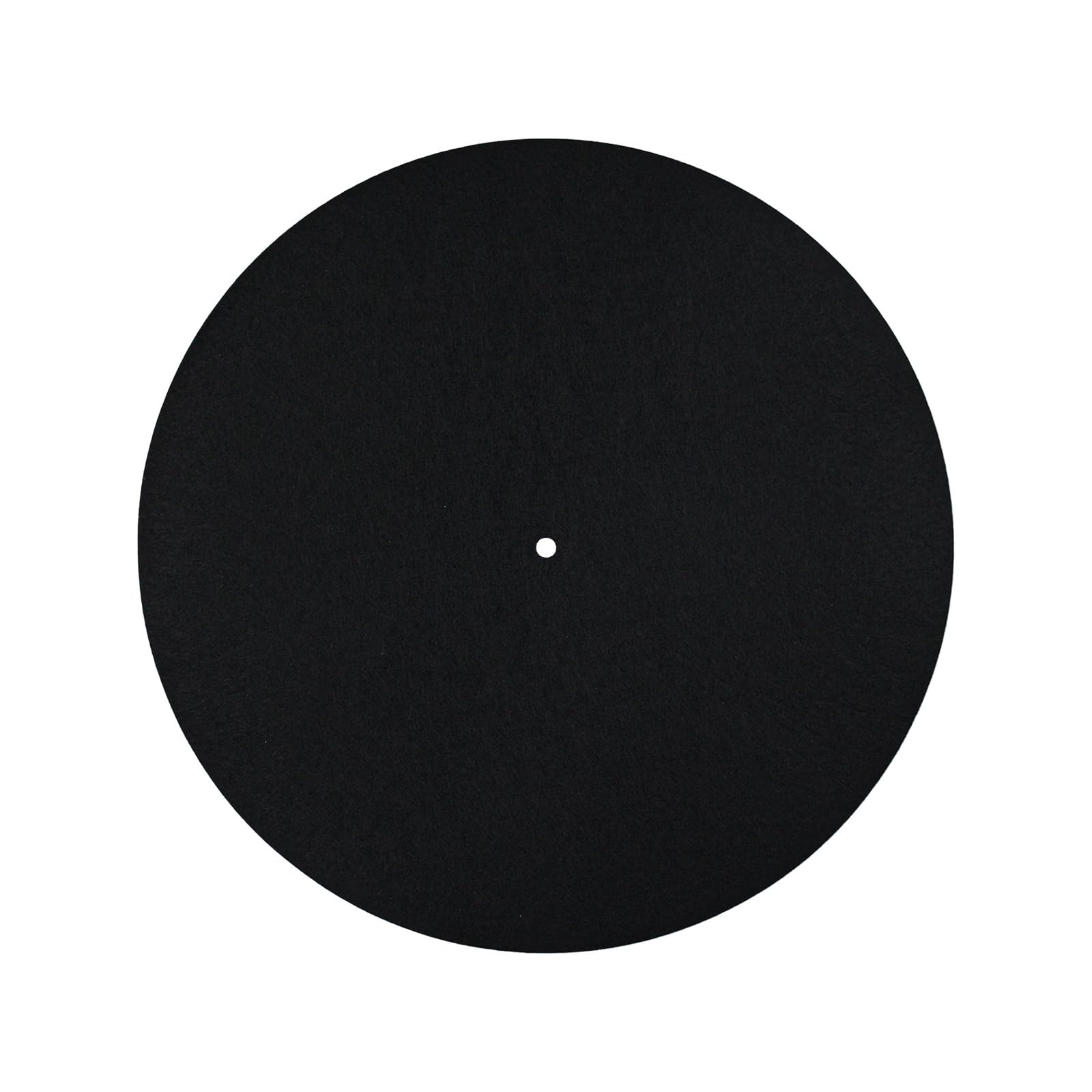 Record Player Mat, 12in Anti-Slip & Anti-Static Felt Record Pad Turntable Slipmat Wool Turntable Platter Mat Vinyl Record Player Protective Mat for Home Record Players (Black)