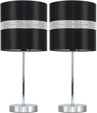 black diamante lamp shade