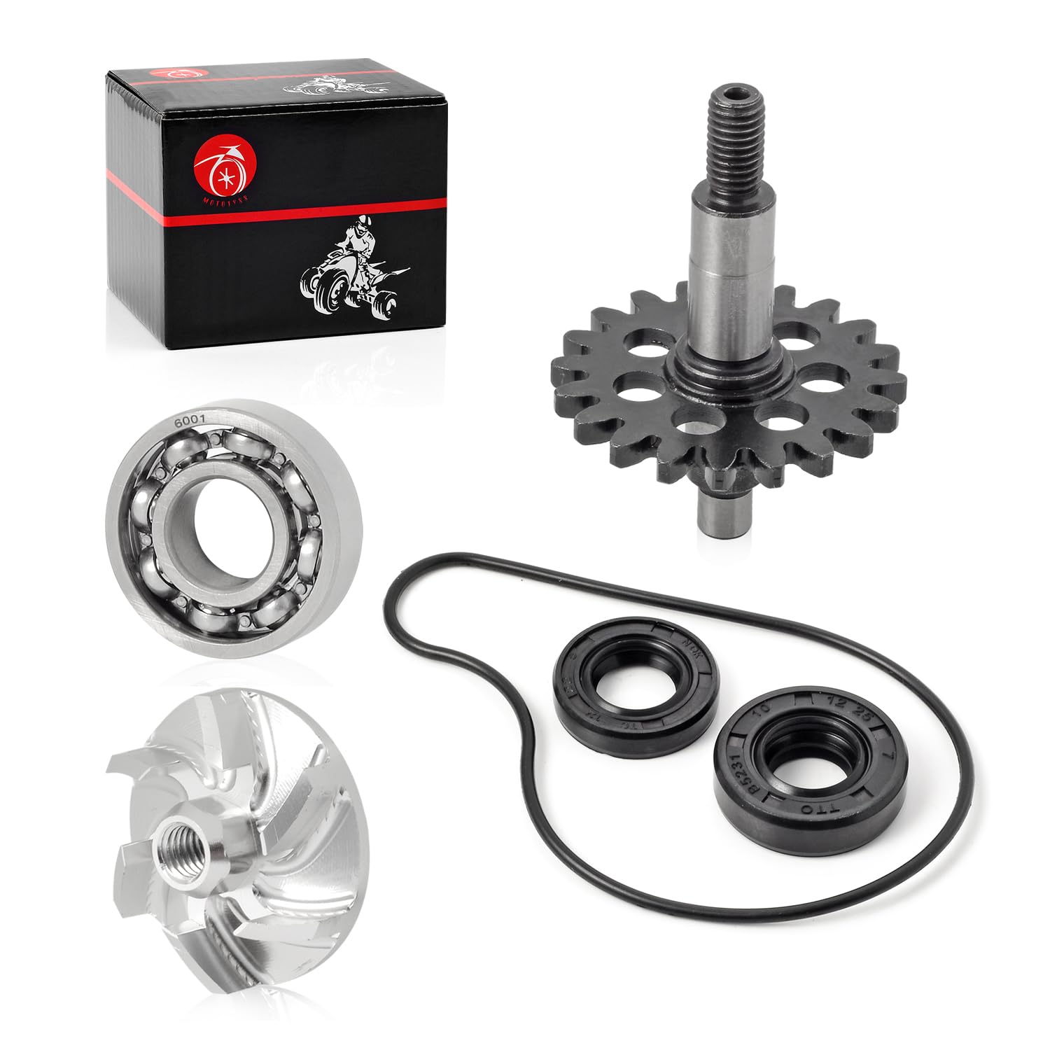Photo 1 of Water Pump Seal Impeller Shaft Gear Rebuild Kit For Yamaha WR250F YZ250F 2001-2013 5XC-12459-00-00 5DH-12451-00-00