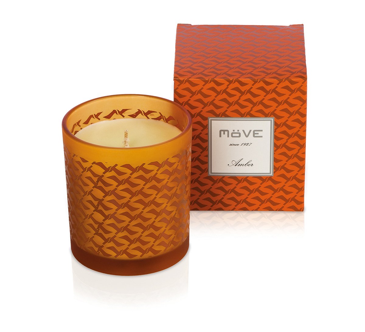 möve Signature Scented Candle in Glass with Seagulls Allover - Burn time 50 Hours, 230g, Amber — image 1