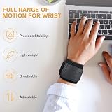 ACWOO Wrist Brace 2 Pack Adjustable Elastic Wrist Support Men Women view 5