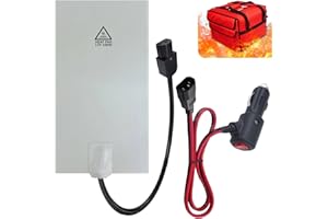 RICHOOSE 12V Pizza Hot Food Delivery Bag Heating Warmer Pad,100W Silicone Food Warmer Pad,Max. Temperature 176℉ (80℃), w/Car Charger and On/Off Switch, 2m detachable power cable