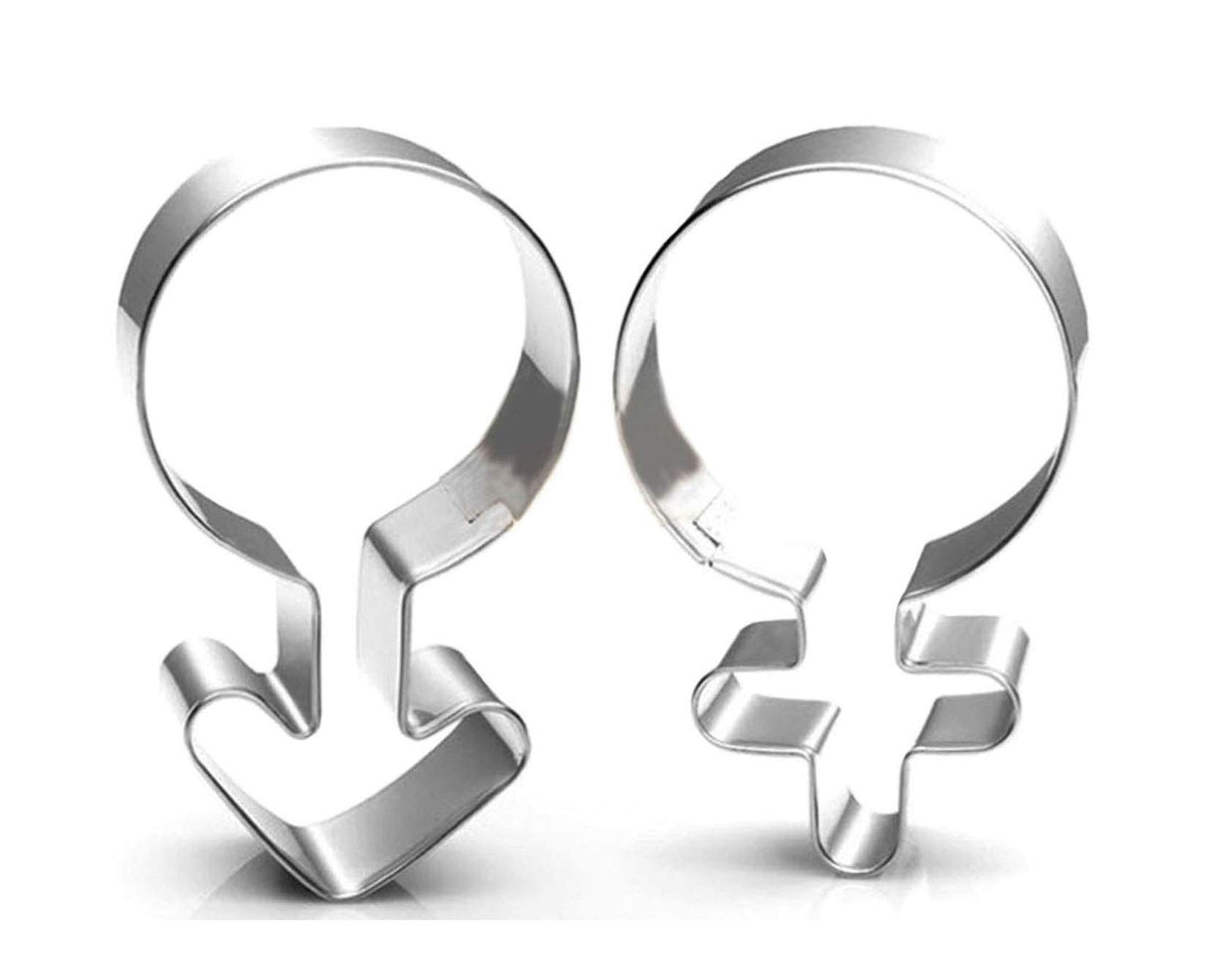WDYJMALL Male Female Signs Symbol Cookie Cutter