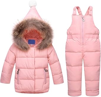 baby girls snow bibs