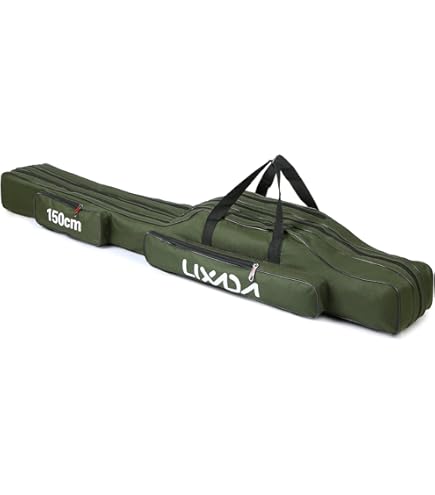 Sac De Pêche Portable 3 Couches – 150 Cm, Imperméable, Pliable – Pour Canne, Moulinet, Accessoires – Camouflage