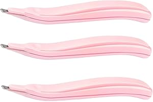 HASHINY 3Pink Professional Magnetic Staple Remover Puller Rubberized Staples Remover Staple Removal Tool for School Office Home