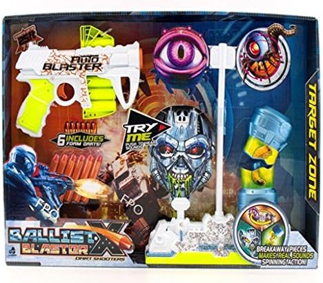 Mamatoy MMA56000 Targetzone X – Dart shooting gun with realistic lights and sounds and 3 targets!