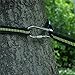 TTLIFE Hammock Tree Straps Set Versatile 2000+ LBS Heavy Duty 40 Loops & 100% No Stretch Suspension System Kit - Camping Hammock Accessories As Hammock Straps with 2 Carabiners