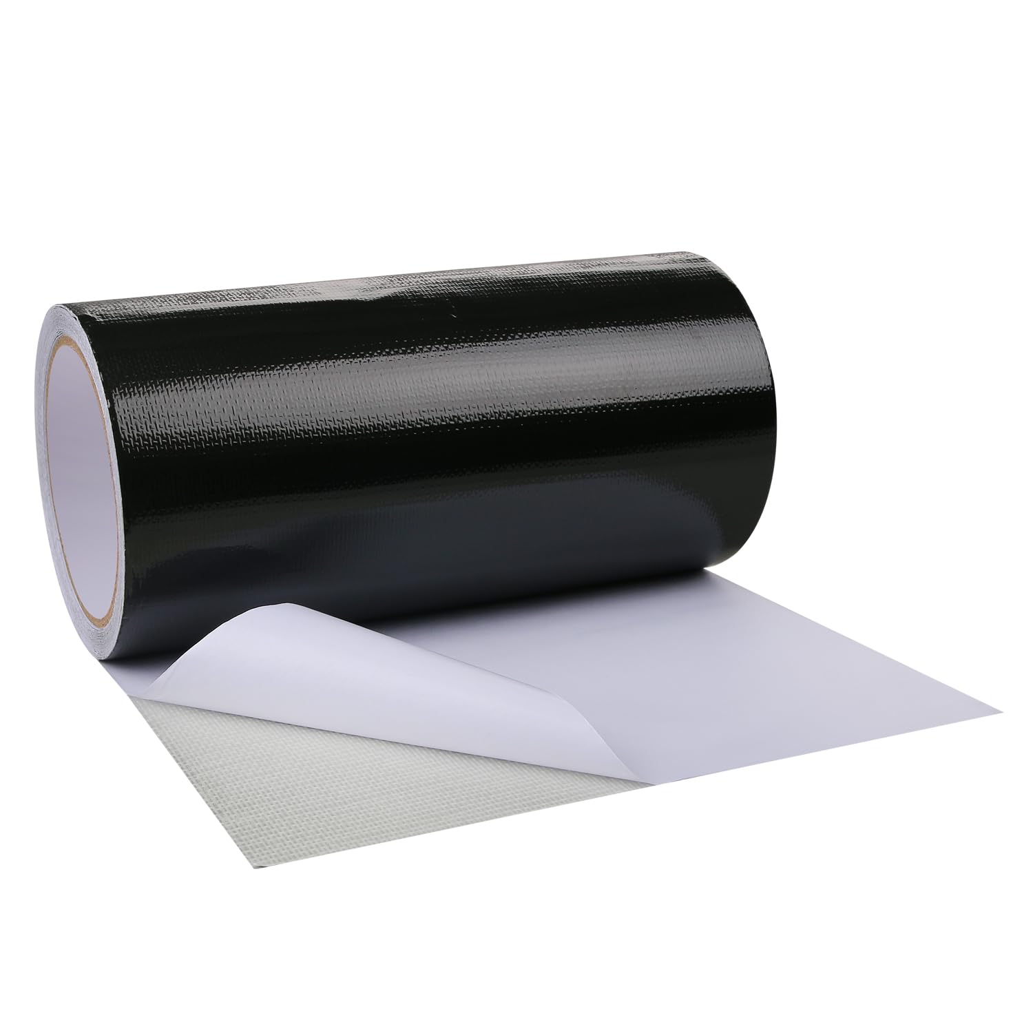Hosifiy PVC Tarpaulin Tape, 8m x 20cm PVC Tarpaulin Repair Tape for PVC Coated Parasol, Truck Tarpaulin, Nylon, Tent, Awning Fabric Black