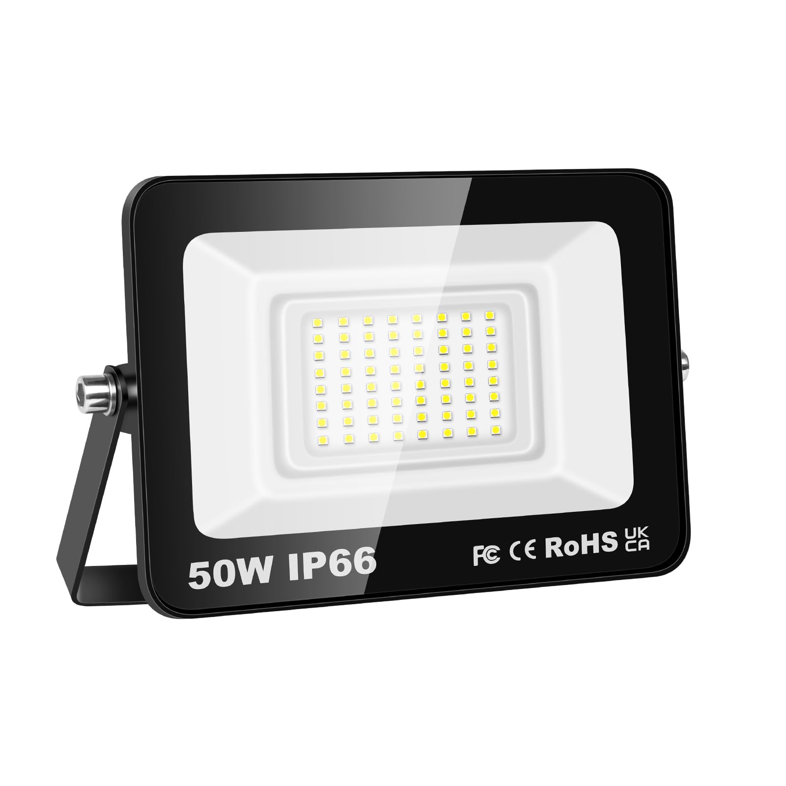 Willpower LED Security Lights Outdoor 50W 5000LM LED Floodlights IP66 Waterproof Daylight White 6500K 80V-260V Wall Light for Garden Backyard Garage Back Door Yard Lawn Court Patio