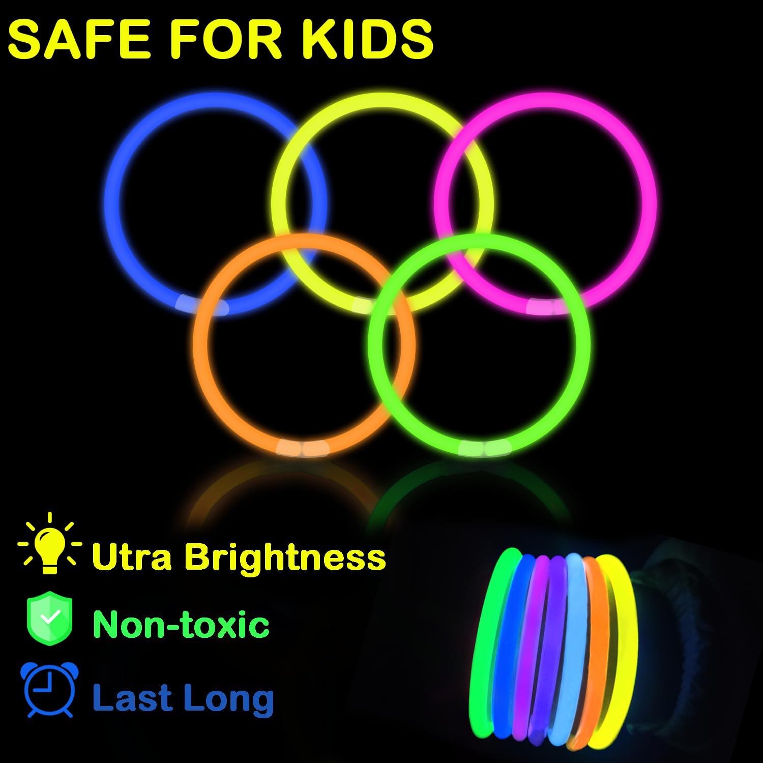 Glow Sticks Party Pack 8