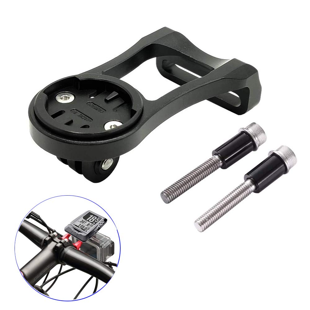Chooee Supporto Manubrio Bici Per Wahoo Elemnt, Elemnt Bolt E Mini - Colore Rosso/Nero, Alluminio Leggero