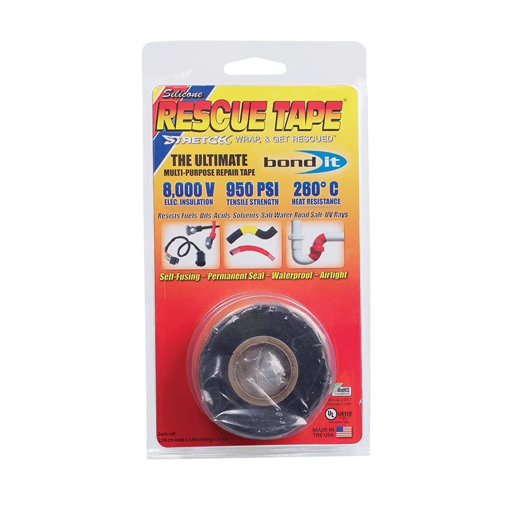 Silicone Rescue Tape 3.55m Black - The Ultimate Multi-Purpose Repair Tape