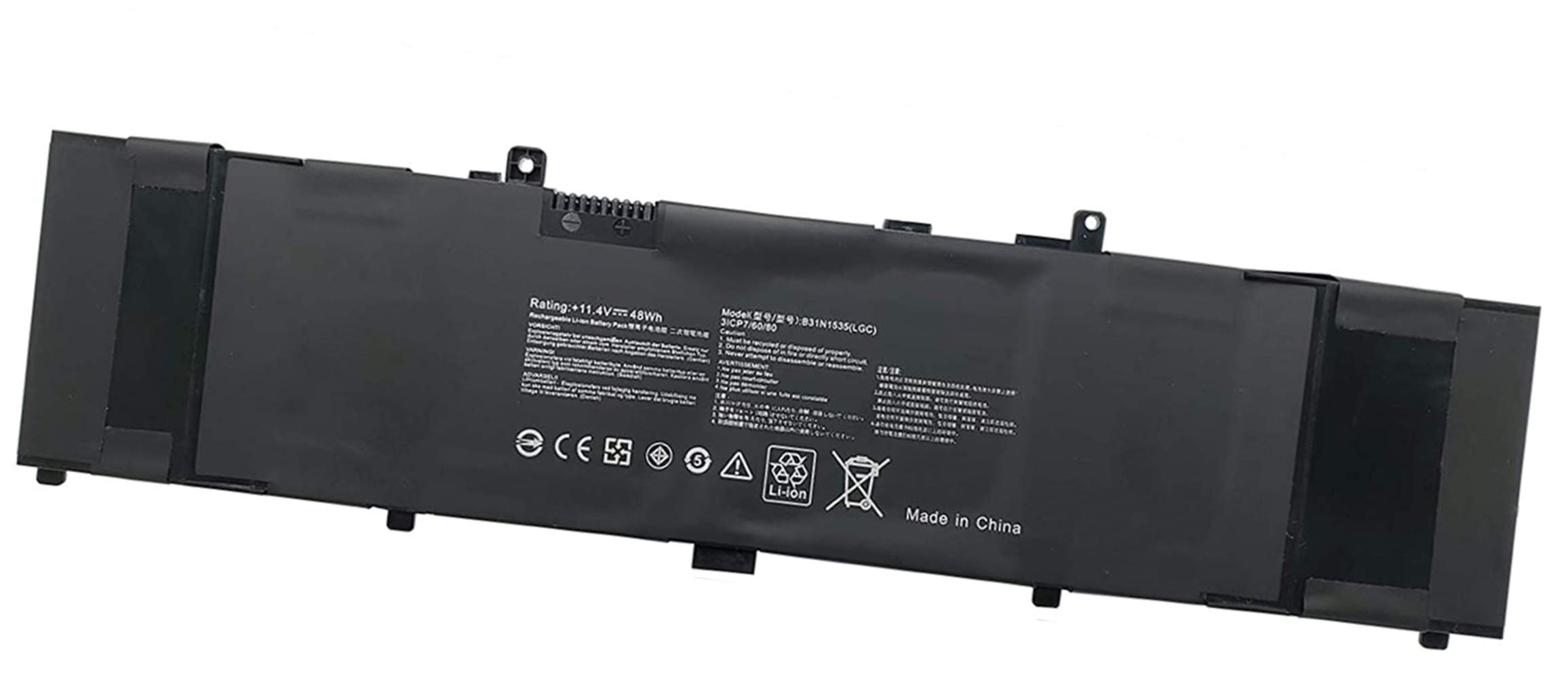 ASKC B31N1535 Laptop Battery Compatible with Asus ZenBook UX410 UX410UA UX410UQ RX410U UX310U UX310UA UX310UQ RX310U U3000U U3000UQ U4000U U4000UQ 11.4V 48Wh