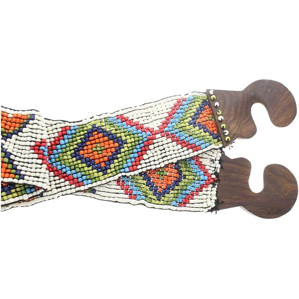 Bohemian Women Belts Handmade Beads Ethnic Statement Wide  display picture 1